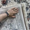 فرش خطیبی تبریز 1200 شانه مدل افشان کلاسیک کد 1210309