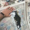فرش خطیبی تبریز 1200 شانه مدل افشان کلاسیک کد 1210319